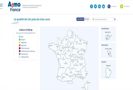 page d'accueil du site