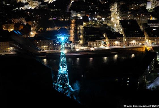 Illumination bastille Grenoble