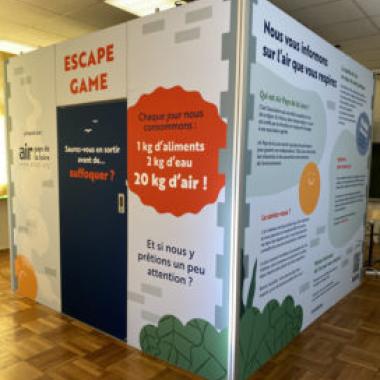 panneaux de l'escape game