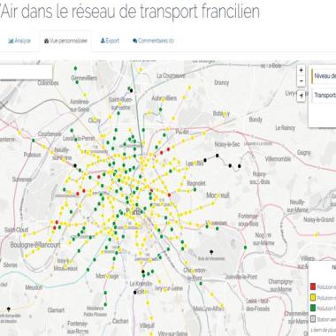 carte des stations rer et métro