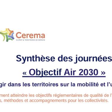 synthèse objectif air 2030